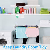 2 Piezas Soporte para Detergente de Lavandería, Soporte para Taza de Detergente, Bandeja de Jabón, Organizador para Dispensador de Goteo para Suavizante, Contenedor de Espiga Líquida, Ahorro de Hojas de Plástico, Estación de Lavado