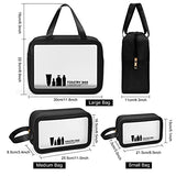 Neceser Bolsa de Maquillaje Mujeres y Hombres Bolso de tocador Translúcido Impermeable Organizador de Viaje Cosmetiquera para Maquillaje