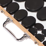 20 Piedras Calientes de Basalto con Kit de Calentador para Masaje.