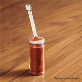 Cuchara medidora de acero inoxidable de doble cara, 1/2 cucharadita y 1/4 cucharadita