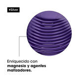 L'Oréal Professionnel Shampoo Morado Silver | Matizador para Cabello con Canas o Platinado | Nutre y Otroga Brillo | 300ML