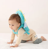 Feidoog Paquete de 4 | Mochila protectora para la cabeza del bebé con 3 rodilleras para caminar y gatear, para niños de 5 a 24 meses (Dragon B)