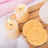 50 esponjas faciales comprimidas GAINWELL esponjas faciales de celulosa, esponjas faciales 100% naturales para limpieza facial, máscara exfoliante, eliminación de maquillaje