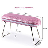Reposamuñecas de mano almohada con soporte de apoyo profesional para uñas cojín de escritorio para salón de uñas (blanco)