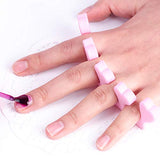 Jinxuny 50 separadores de dedos con esponja separadora de dedos de espuma suave para manicura y pedicura