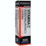 Crema Facial Para Hombre con Vitamina C + Acido Hialurónico 30 ml | Antifatiga | Cooling effect | Hominem