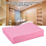 Funda de Cama de Masaje, 10 Piezas de Sábanas de Cama de Masaje de Belleza Desechables Sofá de Masaje de Salón SPA, Sábanas de Cama No Tejidas Sábanas de Mesa de Masaje Impermeables Y a(rosa)
