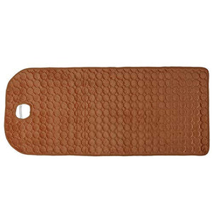 Masaje Mesa Cubrir con Cara Agujero Diseño, Grande Belleza Sofá Cama Hoja SPA Tratamiento Toallas Sólido Color 80 x 190 cm(Camello)