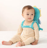 Feidoog Paquete de 4 | Mochila protectora para la cabeza del bebé con 3 rodilleras para caminar y gatear, para niños de 5 a 24 meses (Dragon B)