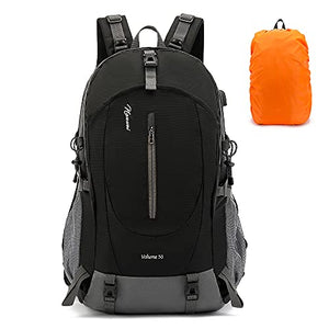 Mochila Impermeable 50l Transpirable y Ligera Para Senderismo Montañismo Escalada, Viaje, Campismo Deportes al Aire Libre, Ciclismo, Mochila Táctica Para Hombre Mujer