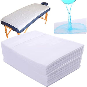 Sábanas de masaje, 20 piezas desechables para mesa de masaje, tela no tejida, tela de polipropileno, 78,7 x 177,8 cm