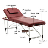 Mesa de Masaje Plegable Cama de Fisioterapia de moxibustión de Belleza Cama de Masaje de elevación y Ajuste portátil for el hogar Cama de Masaje, 2 Colores Mesa de Masaje