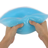Almohadillas de Mesa de Masaje de Silicona, Almohadilla Suave de Gel para Cara, Almohadilla para Almohada Masajeadora para Mesa de Oficina, Cama SPA, Salón de Belleza, Cuidado de Piel(Blue)