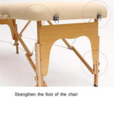Cama De Masaje Plegable, Cama De SPA De Masaje De Belleza con Cama De PU Y Cama De Tratamiento De Pie De Madera Mesa de Masaje (Color : Black)
