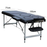Cama Plegable Casa Mujer Embarazada Cama De Masaje De Cuero Impermeable Negro Piernas Aleación De Aluminio Durable