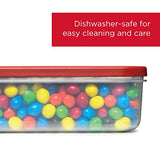 Rubbermaid Tapas modulares de alta calidad, conservador de cereales, paquete de 2, apilamiento de 18 tazas, contenedores de almacenamiento de plástico que ahorran espacio, transparentes
