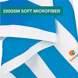 Toalla de playa última intervensión de arena, de microfibra, de secado rápido, absorbente, grande, delgada, para viajes, piscina, camping, yoga, plegable, ligera, compacta, de gran tamaño para adultos (azul, 78 x 35 pulgadas)