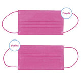 Best Trading Cubrebocas Rosa 50 piezas, Mascarilla Desechable Termosellada Tricapa, Caja de Tapabocas con 50 Piezas con Ajustador Nasal Oculto y Tecnología Ligera de Filtrado Efectivo
