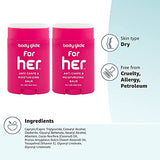 Cuerpo Glide para ella 42.5 gram anti Chafe Bálsamo, Rosado, 1.5oz