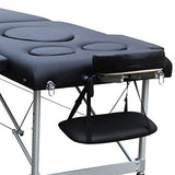Cama Plegable Casa Mujer Embarazada Cama De Masaje De Cuero Impermeable Negro Piernas Aleación De Aluminio Durable