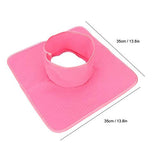 Toalla de Cama de Masaje clásica, Cubierta Protectora de sillón de Masaje, Adecuada para Salones, spas y terapeutas, con Orificio Facial (35 x 35 cm)(Rosado)