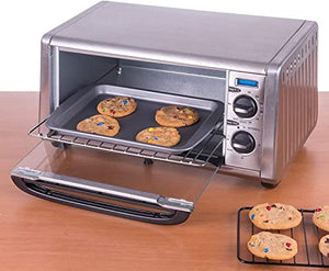 charola para hornear galletas con estante de refrigeración antiadherente, 8.5 x 6.5 pulgadas, color gris