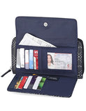 Nautica Bulk Cargo - Cartera RFID con cremallera para mujer (edredón de diamante, índigo)