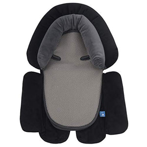 (Black Gray) - COOLBEBE Upgraded 3-in-1 Baby Head Neck Body Support Pillow for Newborn Infant Toddler - Extra Soft Car Seat Insert Cushion Pad, Perfect for Carseats, Strollers, Swings