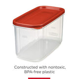 Rubbermaid Tapas modulares de alta calidad, conservador de cereales, paquete de 2, apilamiento de 18 tazas, contenedores de almacenamiento de plástico que ahorran espacio, transparentes