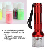 Mezclador de Polvo de Uñas, Trituradora de Especias Eléctrica de Aluminio, Molinillo de Hierba de Tabaco Eléctrico, Máquina de Pulir en Polvo, Amoladora de Polvo de Uñas para Salones de(rojo)