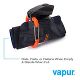 ▶ Botella de Agua Flexible - con mosquetón, 0.70 litros (23 onzas) - Paquete de 2 - Azul Noche