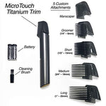 Micro Touch Titanium Trim Hair Cutting Tool, Body Shaver and Groomer