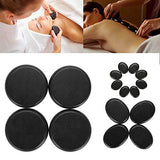 Piedras de masaje caliente, 16 piezas de masaje de spa Piedra volc¨¢nica Piedras de masaje de piedra caliente esenciales para spa profesional u hogare?o, relajante, curativo, alivio del dolor