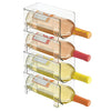 Soporte para Botellas de Vino apilable – Botellero para vinos con Capacidad para 4 Botellas – El Accesorio de Cocina imprescindible – Transparente