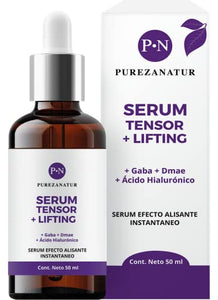 Suero facial Efecto Tensor Lifting con Gaba Y DMAE + Acido hialurónico, colágeno y elastina | Serum hidratante que aporta elasticidad