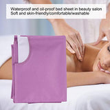 Sábana de masaje para spa, 2 uds, Reutilizables, impermeables, de algodón suave, resistentes al aceite, para salón de belleza, sábanas para mesa con orificio para la cama(#1)