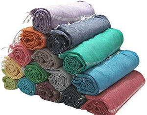 Toallas de baño turcas de playa, manta peshtemal, altamente absorbentes, de secado rápido y fácil, suaves para ducha, hammam, spa, piscina, gimnasio y yoga, 100% algodón, 37 x 70 pulgadas, XL (juego de 6) (aleatorio)