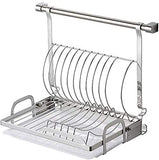 Escurridor cubiertos Estantes de secado, escurridor de acero inoxidable, estante plegable, soporte de estante montado en la pared, estante de secado for lavavajillas de cocina, cocina Soportes para pl