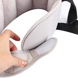 ▶ Car Head Support Toddle Car Neck Relief Baby Child Car Seat Adjustable Head and Neck Support Band - A Comfortable Sleep Solution (Gray)