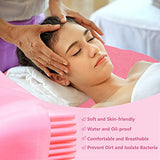 50 piezas de sábanas desechables, sábanas de spa, sábanas de mesa de masaje, cama impermeable, para prueba de tejidas, sábanas de spa para mesa de masaje, tatuajes, salones de belleza, cama de pestañas, color rosa