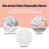 100pcs Sábanas desechables aptas para SPA, tatuajes, viajes, tela no tejida transpirable, 13g / metro cúbico, 80x 180cm, blanco