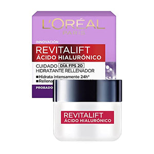 Crema hidratante anti-líneas de expresion Revitalift Ácido Hialurónico Día de L'Oréal Paris, 50 ml