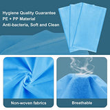 Sábanas desechables para mesa de masaje, sábanas desechables para mesa de masaje, fundas de cama impermeables al aceite, fundas de cama de spa, tela no tejida suave y transpirable, 31.5 x 74.8 pulgadas, color azul (100 unidades (paquete de 1))