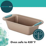 Sartén antiadherente para pan, 9 pulgadas por 5 pulgadas, café con café con asas azules Agave