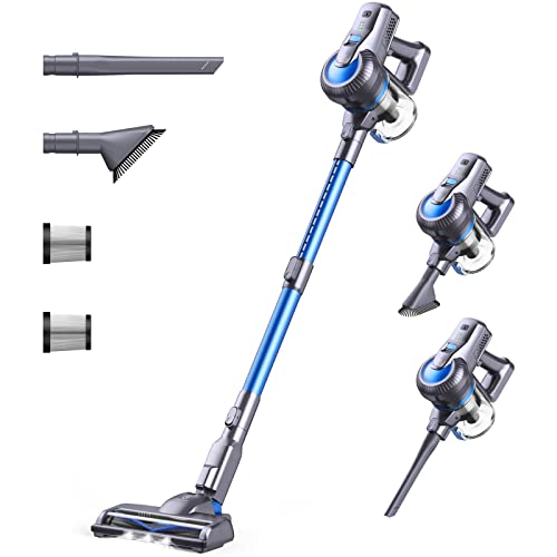 Greenote Aspiradora inalámbrica, 23000PA 4 en 1 aspiradora inalambrica, 200W Aspiradoras de Mano Portatil, con Faros LED de Motor Digital Dual, 35 Minutos de Funcionamiento, Hogar, Oficina, Coche