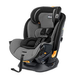 Chicco Fit4 - Asiento convertible de coche 4 en 1, todo en uno, más fácil, desde bebés hasta niños, 10 años de uso - Onyx