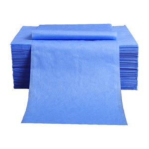 20 hojas desechables impermeables para mesa de masaje, fundas de cama, resistencia a los fluidos, 78,7 x 198,1 cm, color azul