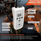 Calentador de masaje portátil de piedras calientes, controlador digital, bolsa de calefacción de piedra, masajeador eléctrico de piedra caliente y calentador para el hogar, spa, relajar los músculos