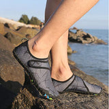 Zapatos de agua, para natación, surf, playa, piscina, puntera ancha, senderismo, agua, secado rápido, para hombres y mujeres, I Gris, 9 Women/7.5 Men