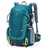 Mochilas Senderismo 40 litros Set, Impermeable Mochila Hombre Mujer Escalada Deporte Morral con Cubierta De Lluvia para Viajes Acampadas